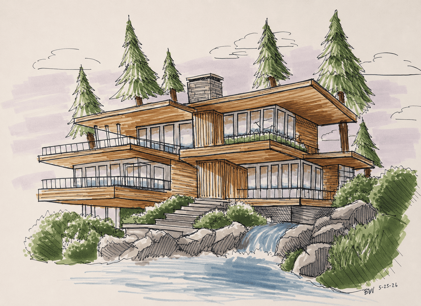 Architectural sketch
