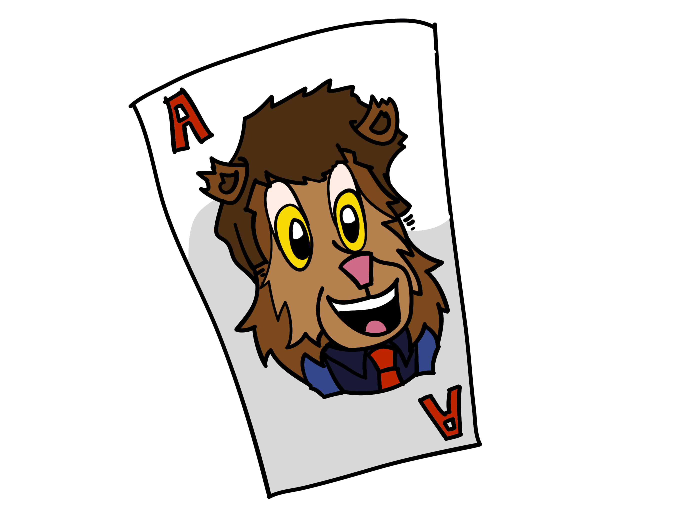 Arsene Lemur on a playing card
