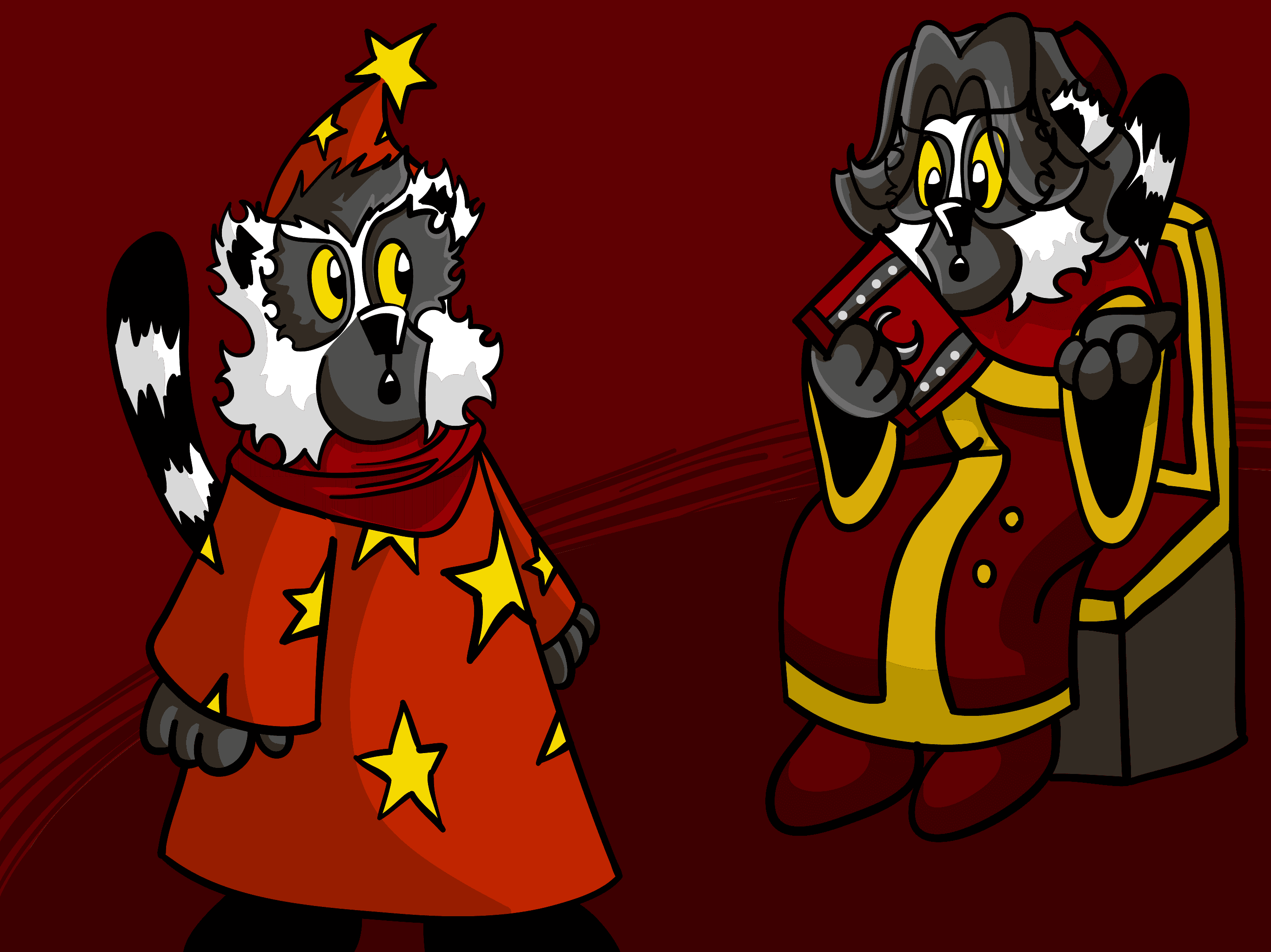 Red and Scarlet talking